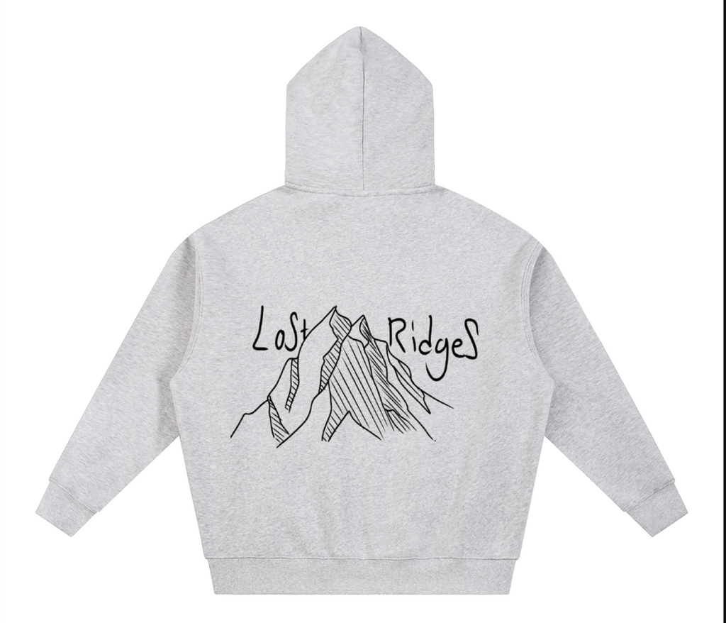 Gray zip up hoodie