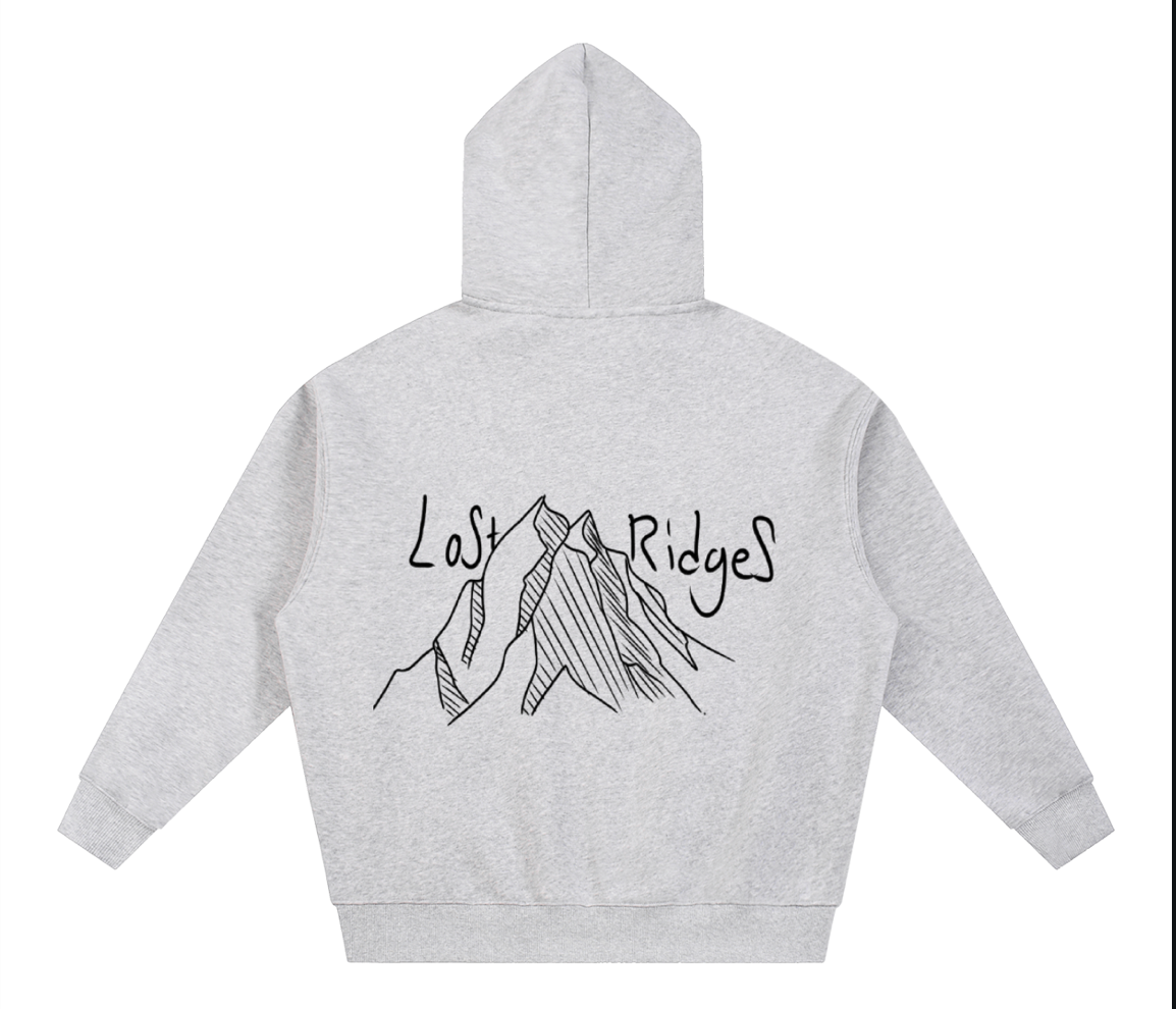 Gray zip up hoodie